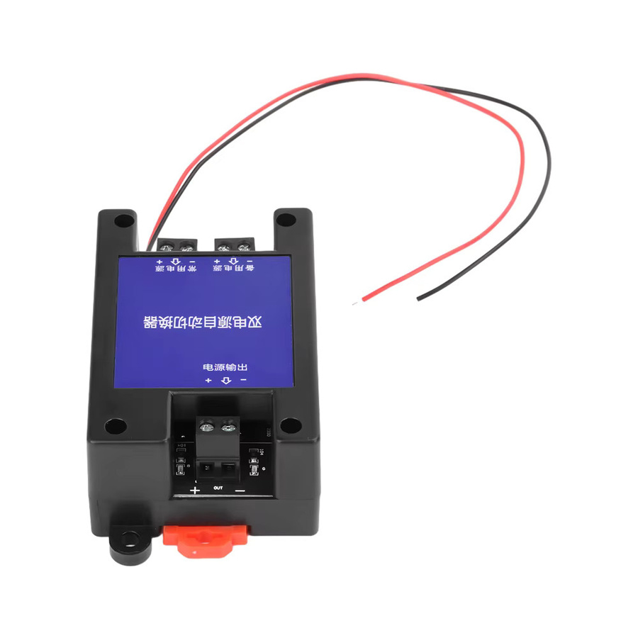 Aideepen 2-Wege-Universal-DC-Dual-Power-Automatikschalter für unterbrechungsfreie Stromversorgung, 5 V-60 V, max. 8 A, Schwarz - Bild 2