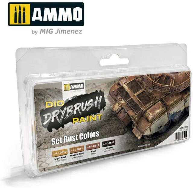 AMMO by MIG Drybrush Set Rust Colors, Bunt / Mehrfarbig - Bild 1