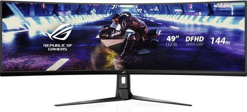 ASUS ROG Strix XG49VQ Gaming-Monitor, 49 Zoll, gebogen, VA, 3840 x 1080 DFHD, Schwarz, HDMI, DisplayPort - Bild 3