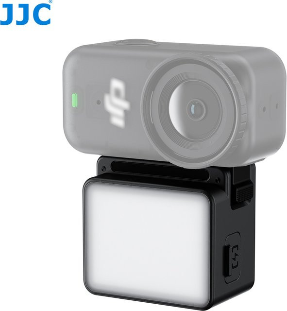 JJC LED-Fülllicht für DJI Osmo Nano und DJI Osmo Action 6 Mini, magnetische Selfie Vlog Videoleuchte in Schwarz mit 500 mAh Akku und IPX5 Wasserdichtigkeit - Bild 1