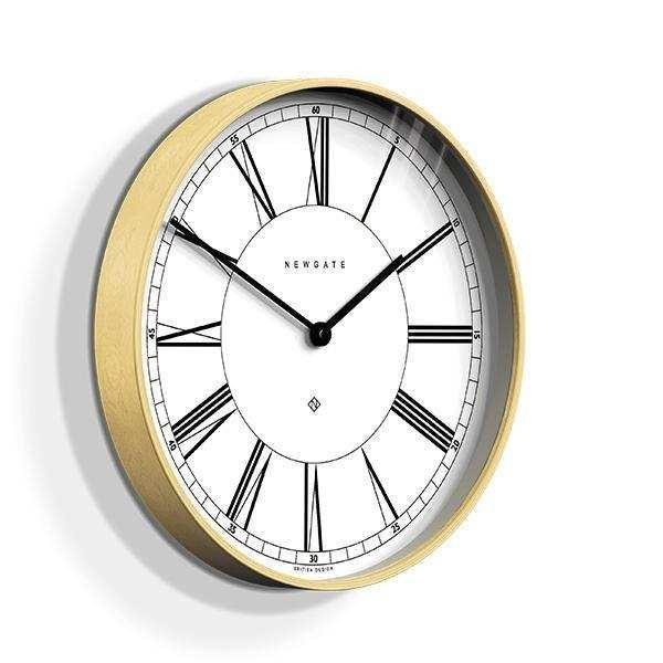 Newgate Mr Architect Wanduhr weiß, analoges Design mit Silent-Funktion, Durchmesser: 41 cm - Bild 1
