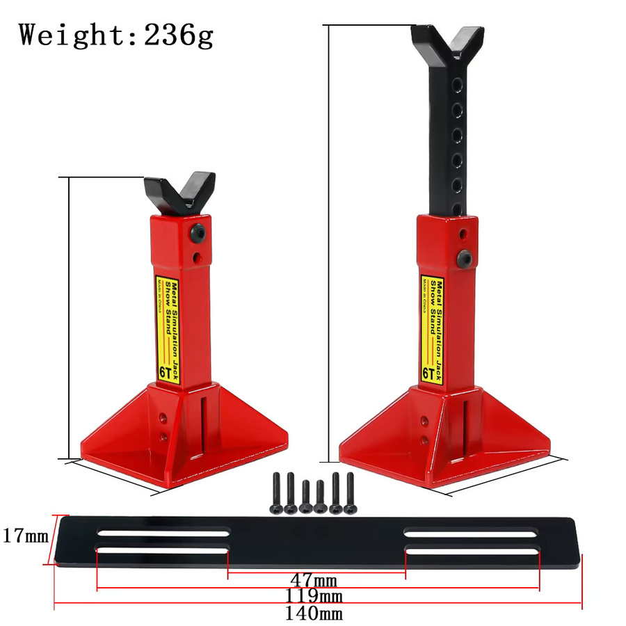RS Red Spider Wagenheberständer, Maßstab 1:10, Metall, Rot, Zubehör - Bild 2