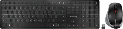 Cherry DW 9500 SLIM Tastatur- und Maus-Set kabellos mit Bluetooth und USB, 2,4 GHz, CHERRY SX Tastenschalter, Grau/Schwarz - Bild 1