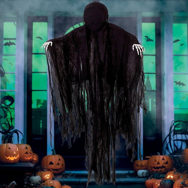 Joyfy Halloween Hängegeister und Sensenmänner Dekoration, Schwarz, Höhe: 160 cm - Bild 1