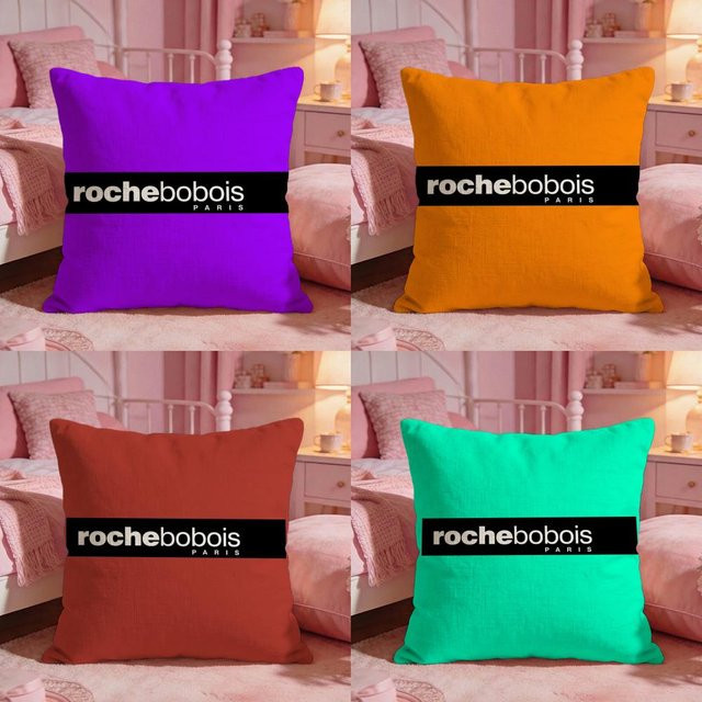 Roche Bobois Kissenbezug in Lila, quadratisch, B/T/H: 30 x 30 x 30 cm - Bild 1