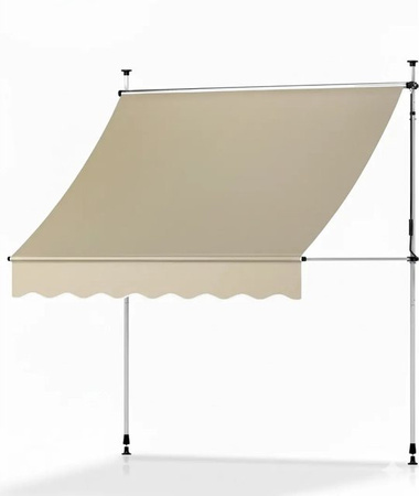 Sol Royal Klemmmarkise SolVision BM3 ohne Bohren in Beige mit Handkurbel, Breite: 400 cm