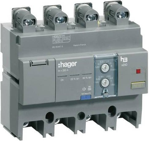 Hager FI-Block HBB251H 4polig 250A 220 V 415V - Bild 1
