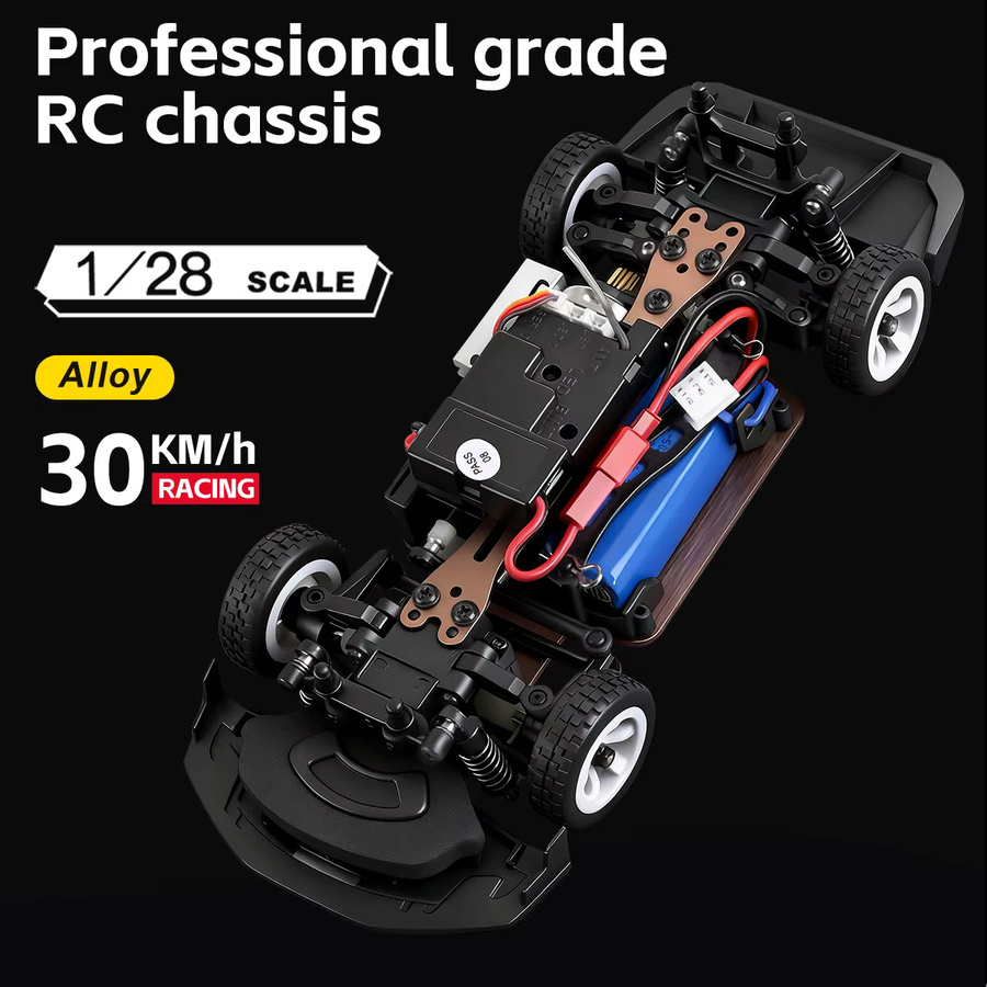 WLtoys RC Drifting Car, 1:28, 4WD, Hochgeschwindigkeits-Funksteuerungsmodell - Bild 4