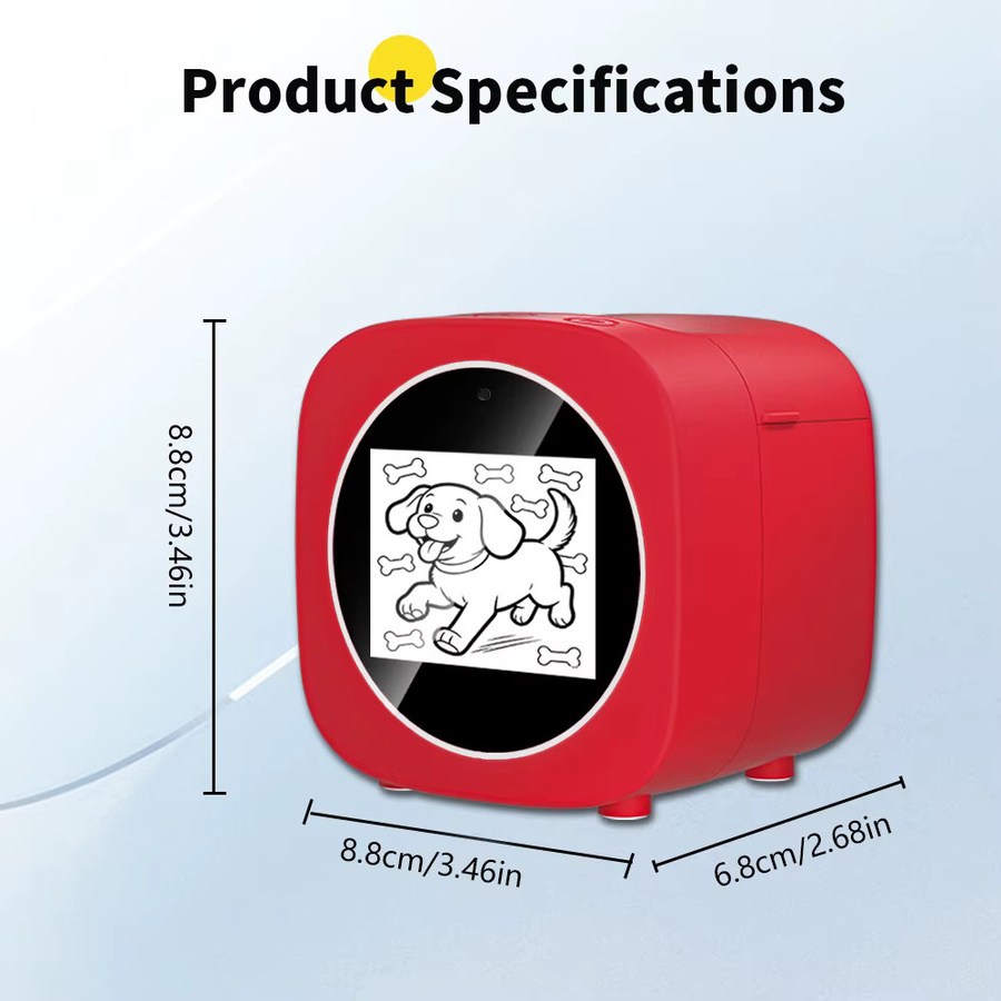 lefuxin AI Magic Box Sprachgesteuerter tragbarer HD-Bildschirm-Drucker, Thermodrucker, mit Wi-Fi - Bild 2
