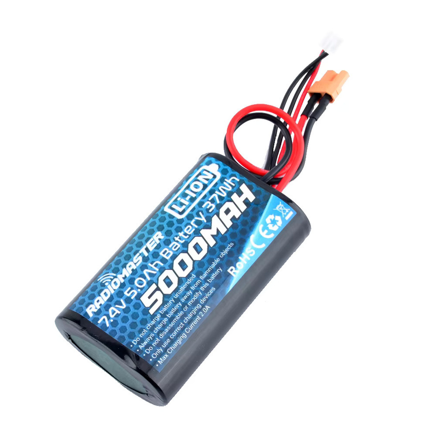 RadioMaster 5000 mAh 2S 7,4 V 21700 Li-Ion Akku in Schwarz für TX16S und TX12 MKII - Bild 2