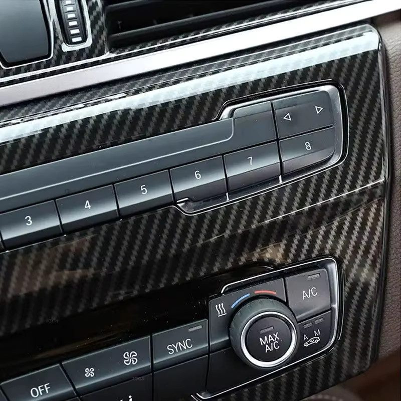 Zubehör für BMW X1 F48 und X2 F47 (2016-2021): Abdeckung für Mittelkonsole, Klimaanlage, Lautstärketaste und CD-Panel in Schwarz - Bild 5