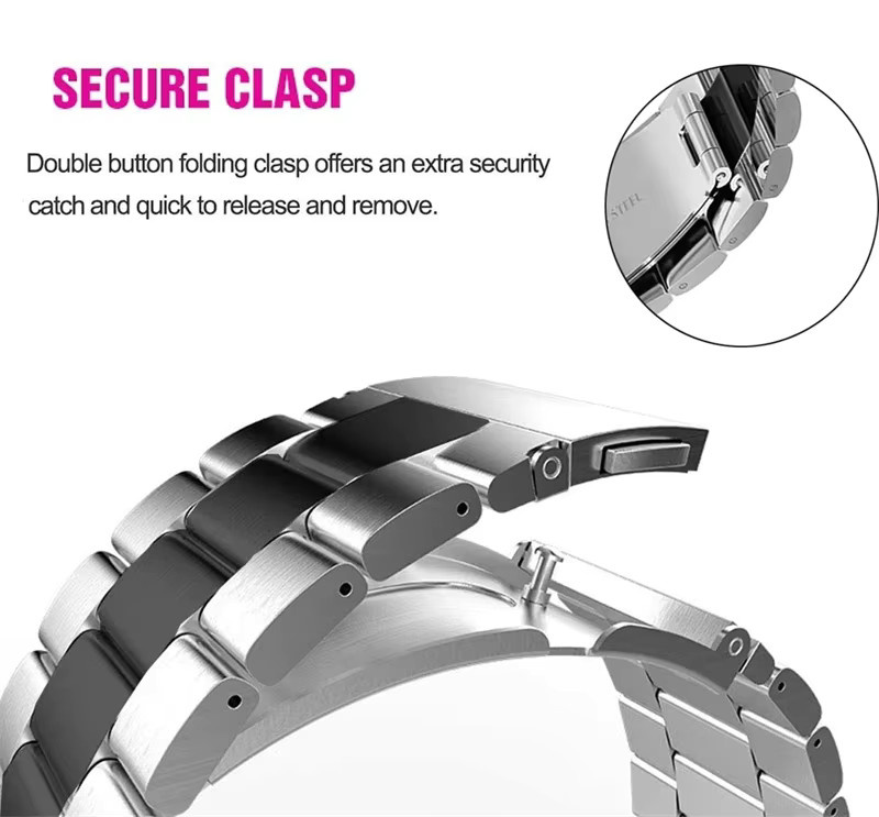 TPU-Hülle und Edelstahl-Armband für Samsung Galaxy Fit 3, Unisex - Bild 3