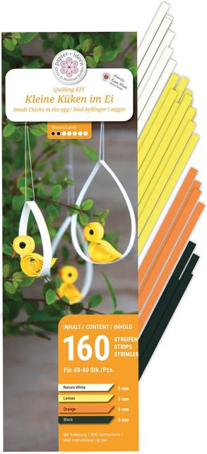 Papier+Ideen Quilling-Set Küken im Ei Bunt / Mehrfarbig - Bild 1