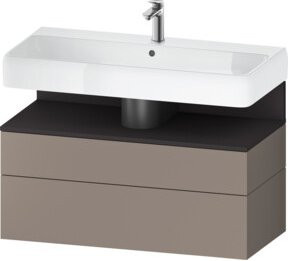 Duravit Waschtischunterschrank Qatego in Grau, B/T/H: 99 x 47 x 59 cm - Bild 1