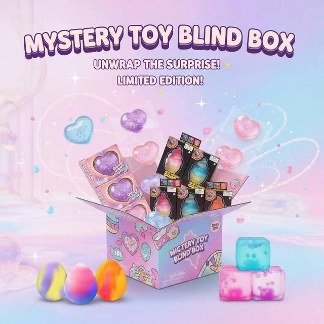 Mystery Box Squishy Spielzeug, Blind Box Stressabbau Set - Bild 1