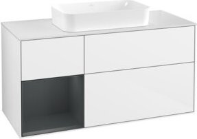 V&B Waschtischunterschrank Finion in Weiß lackiert, B/T: 120 x 60 cm - Bild 1