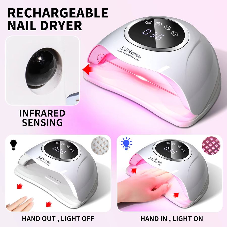 Limegirl UV-LED-Nageltrockner, Weiß, Unisex - Bild 3