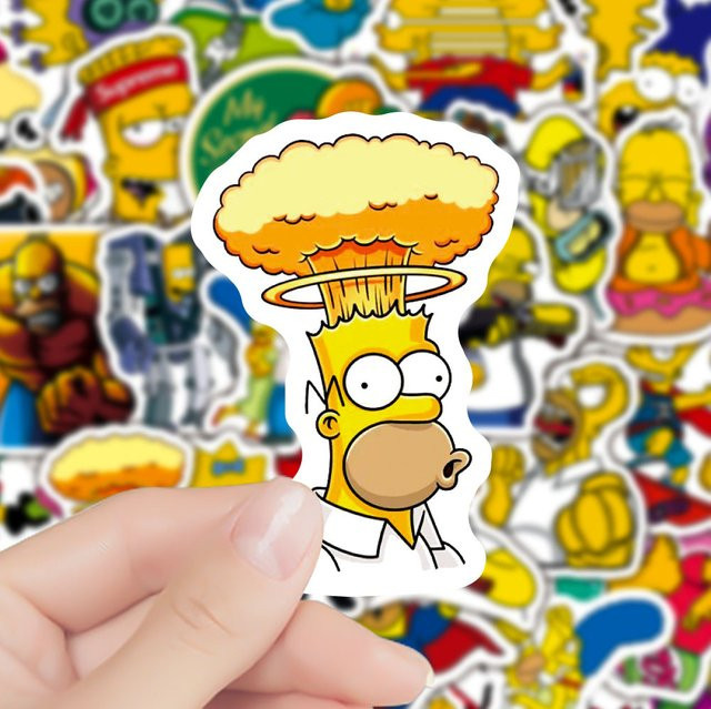 Disney The Simpsons Aufkleber, Graffiti-Aufkleber - Bild 1