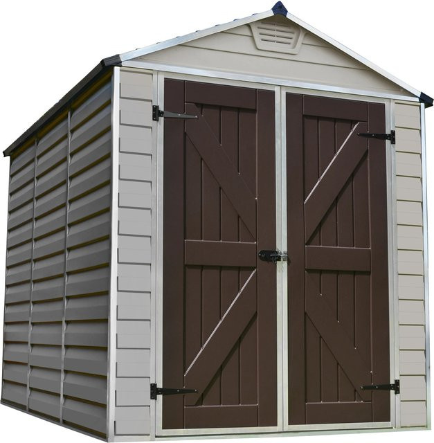Palram - Canopia Skylight Gerätehaus mit Oberlichtdach in Braun und Tan, B: 229 cm, T: 185,4 cm, H: 190 cm - Bild 1