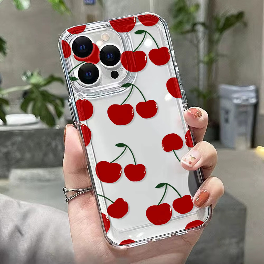 Transparente Silikon-Handyhülle mit Kirschblüten-Design für Samsung Galaxy S25 Ultra, S26 Plus, S24 FE, S23 und S22 Edge - Bild 2
