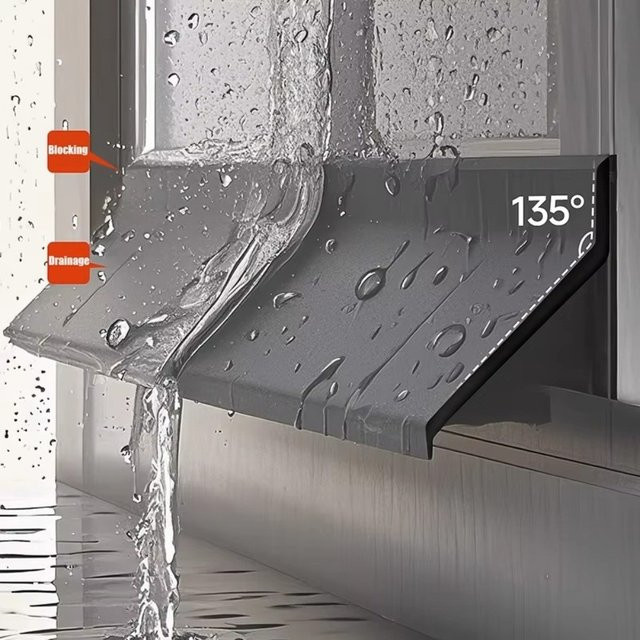 Ainproof Wasser-Rückfluss-Fensterdichtung aus EPDM-Gummi und Kunststoff zur wasserdichten Abdichtung und Schallisolierung - Bild 1