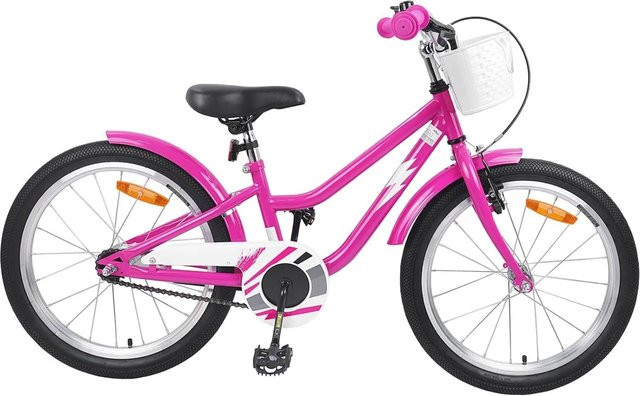 vidaXL Kinderfahrrad 18 Zoll Dunkelrosa - Bild 1