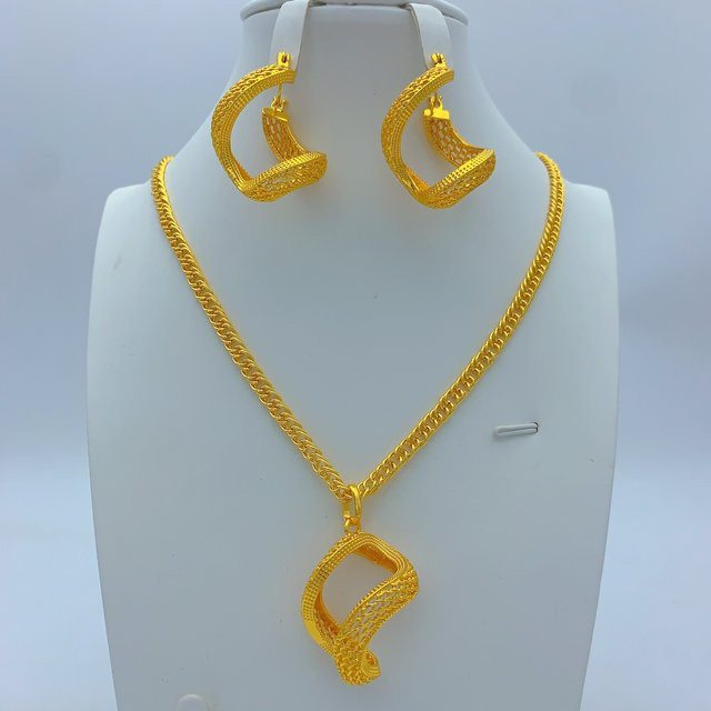 ANIID Schmuckset Halskette, Ohrring, vergoldet, Damen - Bild 1