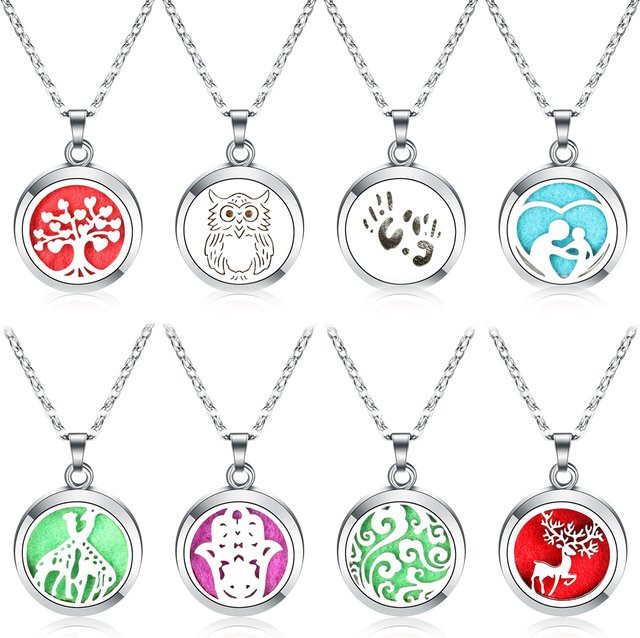 MODKISR Halskette Edelstahl, Medaillon Anhänger, Silber, Unisex - Bild 1