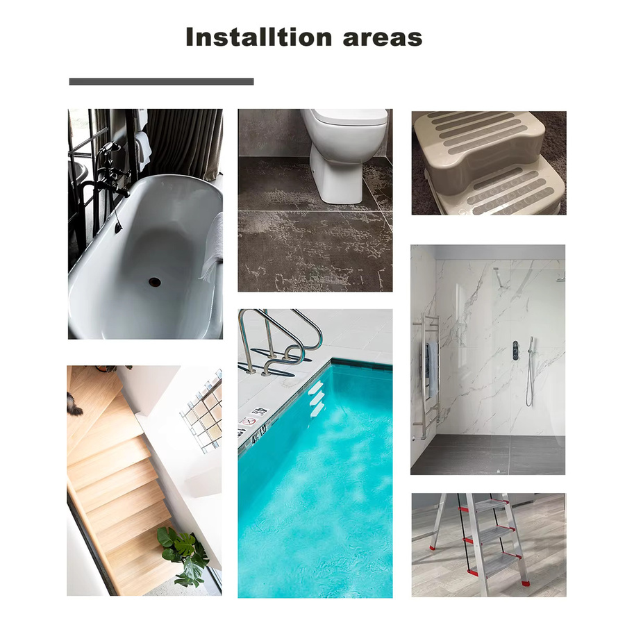 WalDecoo Anti-Rutsch Aufkleber für Badezimmer und Dusche, 24er Paket, Schwarz - Bild 6