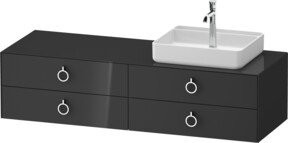 Duravit Waschtischunterschrank White Tulip in Weiß Hochglanz, B/T: 160 x 55 cm - Bild 1