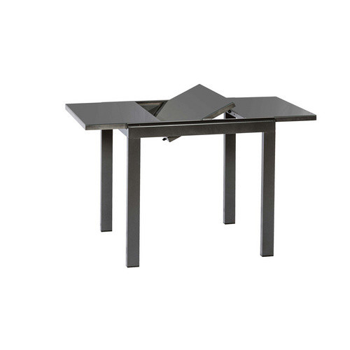 MERXX Ausziehtisch Semi mit Sicherheitsglas in Schwarz, B: 70 cm, H: 75,5 cm, T: 80 cm - Bild 2