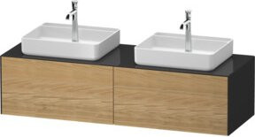 Duravit Waschtischunterschrank White Tulip in Weiß, B/T/H: 160 x 55 x 40,8 cm - Bild 1