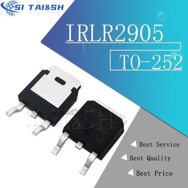 10 Stück IRLR2905 BIS-252 SMD MOSFETs in Schwarz von Si Tai&SH - Bild 1