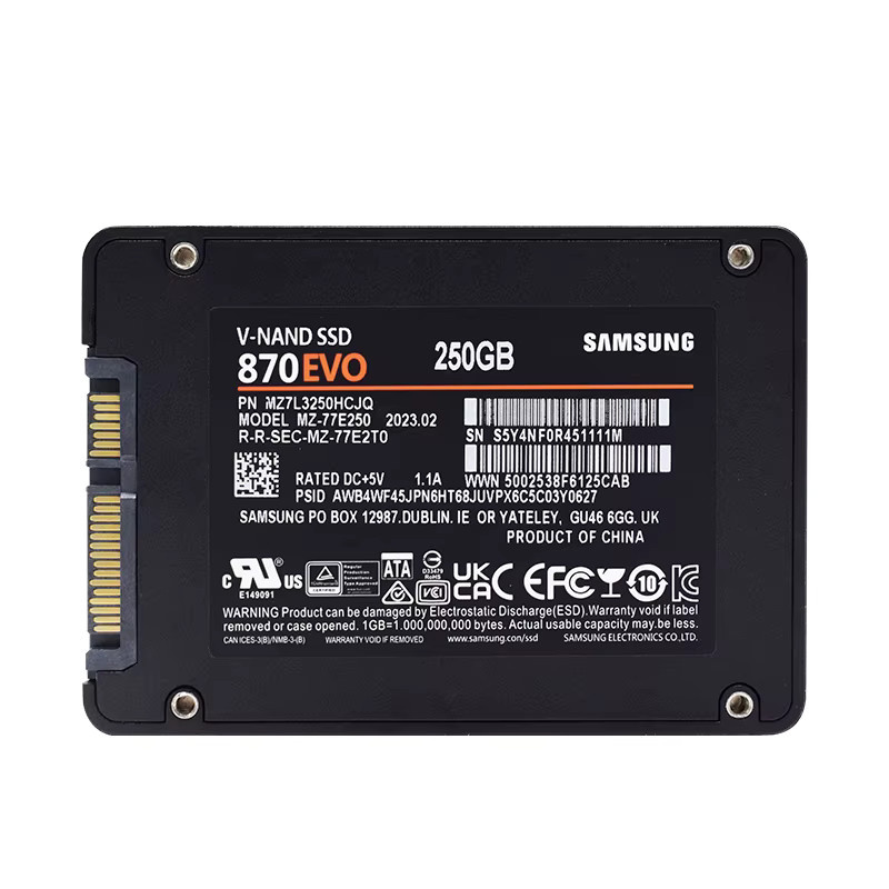 Samsung 870 Evo SATA III SSD 2,5 Zoll Interne Solid State Drive in Schwarz - Bild 4