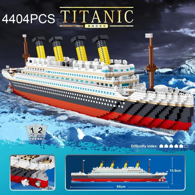 AMAZINGBLOKS Titanic Building Blocks Cruise Ship, 4404 Teile - Bild 1