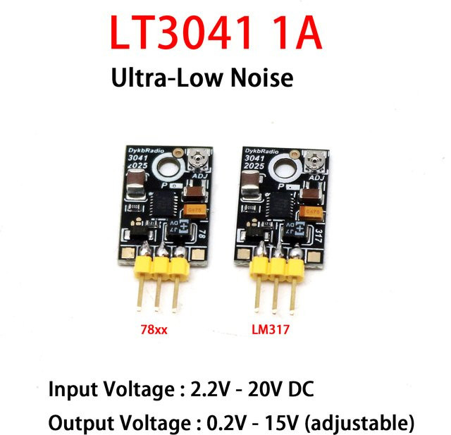 DYKB Metered LT3041 Geräuscharmer Linearregler Einstellbares DC-Netzteil in Schwarz für Audio-DAC und Verstärker - Bild 1
