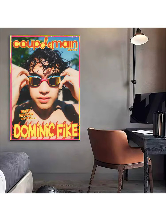 Selbstklebendes Kunstposter Dominic Fike Wandkunst in Weiß und Multicolour auf Papier - Bild 6