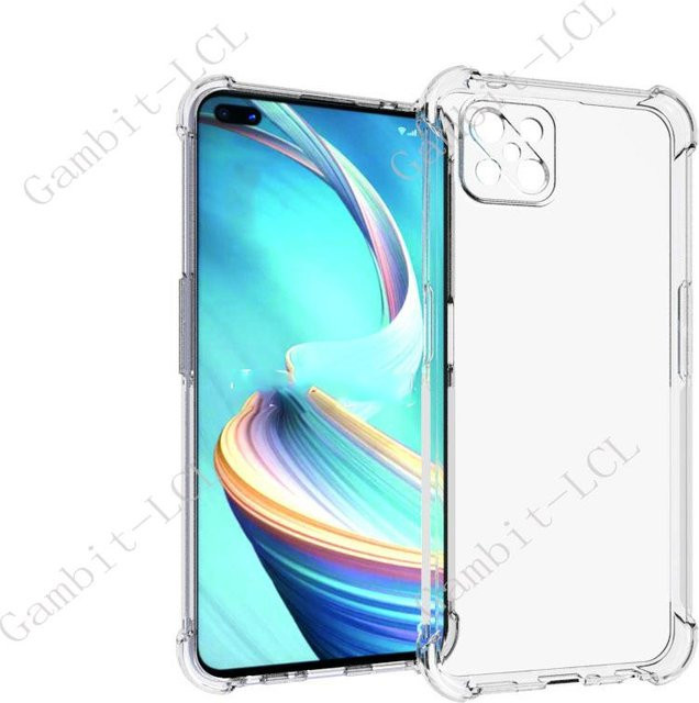 Stoßfeste Silikon TPU Schutzhülle für OPPO Reno4 Z 5G in Transparent - Bild 1