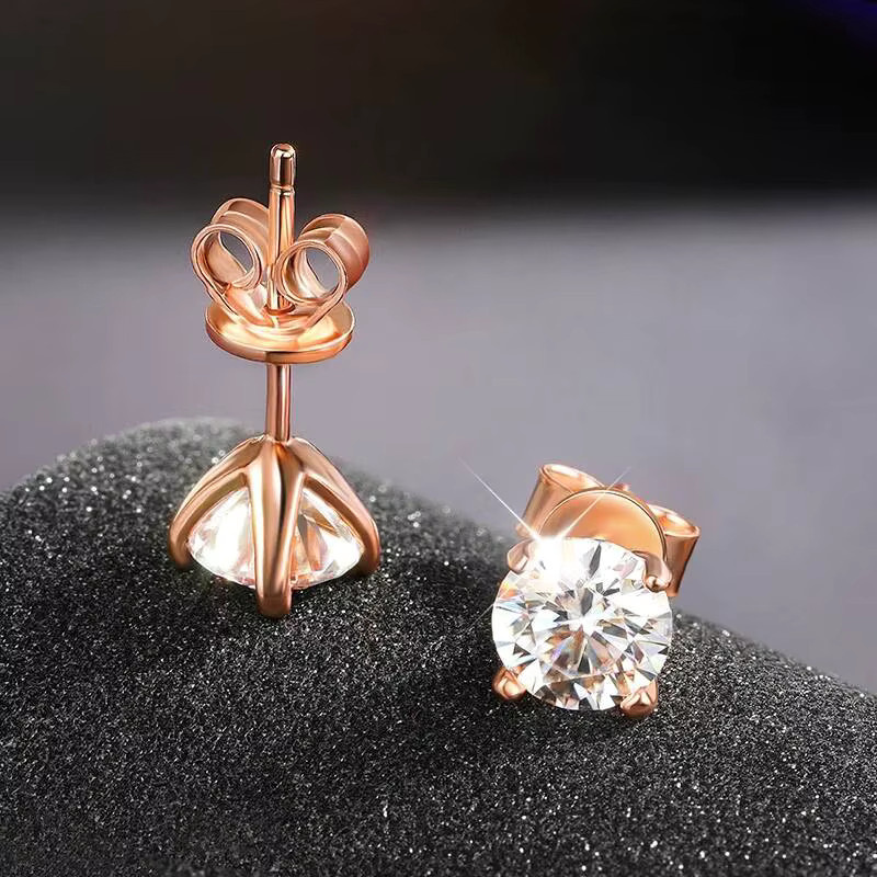 JoiasHome Ohrstecker, 925 Silber, Moissanit, Damen - Bild 2