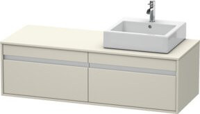 Duravit Waschtischunterschrank Ketho in Tau, Wandmontage, B/T/H: 140 x 55 x 42,6 cm - Bild 1