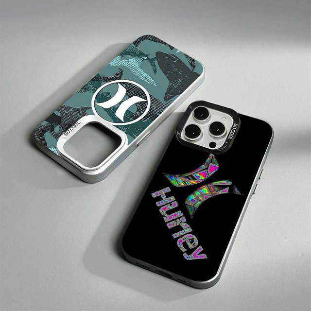 H-Hurley Logo Handyhülle für iPhone 11 bis iPhone 17 Pro Max Plus Pro in Multicolor - Bild 1