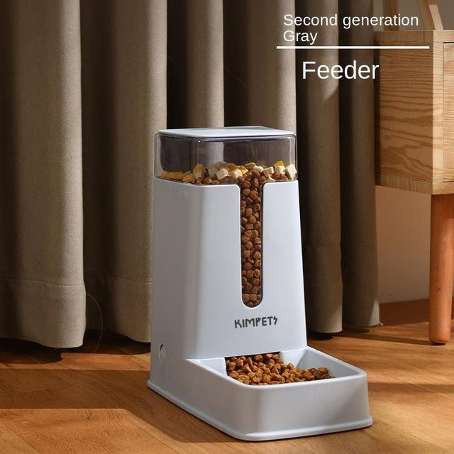 Automatischer Futter- und Wasserspender Var Vogue für Katzen und Hunde in Weiß und Grau - Bild 1