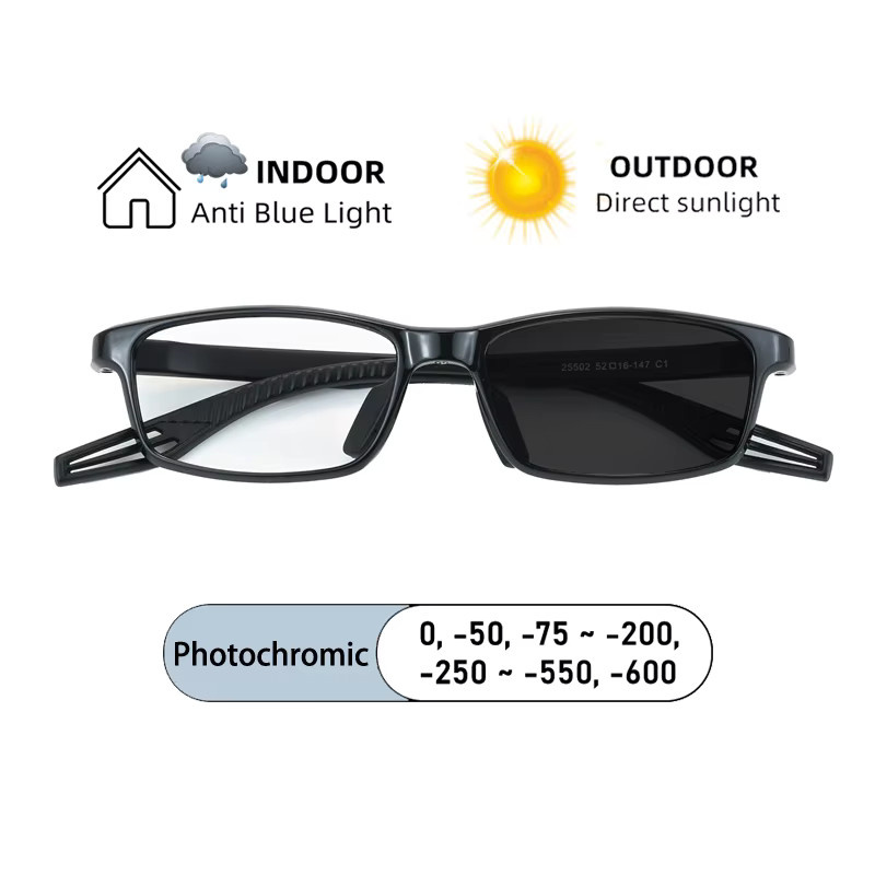 KOCOLIOR Sportbrille, schmaler Rahmen, Vollrand, rechteckig, Kunststoff, Herren - Bild 2
