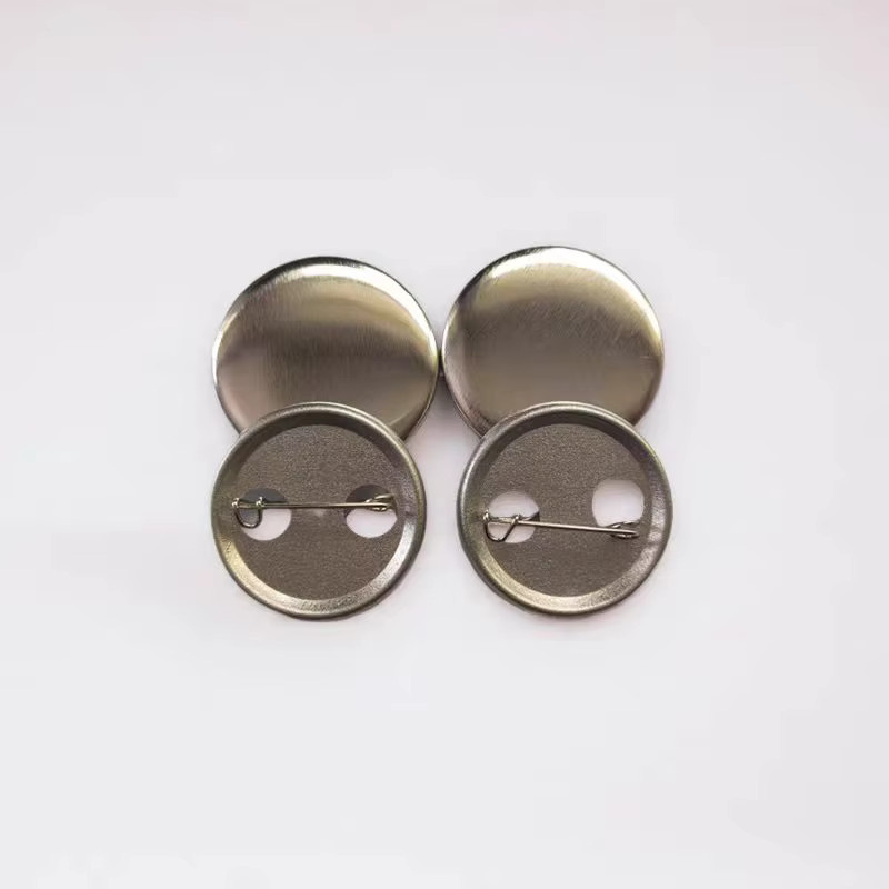 100 Sets matte Zinnplatten für Button-Badges in Silber, Durchmesser: 32 mm und 44 mm, Metall-Rohlinge für Pin-Badges - Bild 3