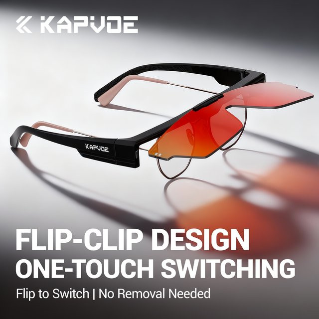KAPVOE Korrektionsgläser Flip-Up, photochromatisch, Unisex - Bild 1