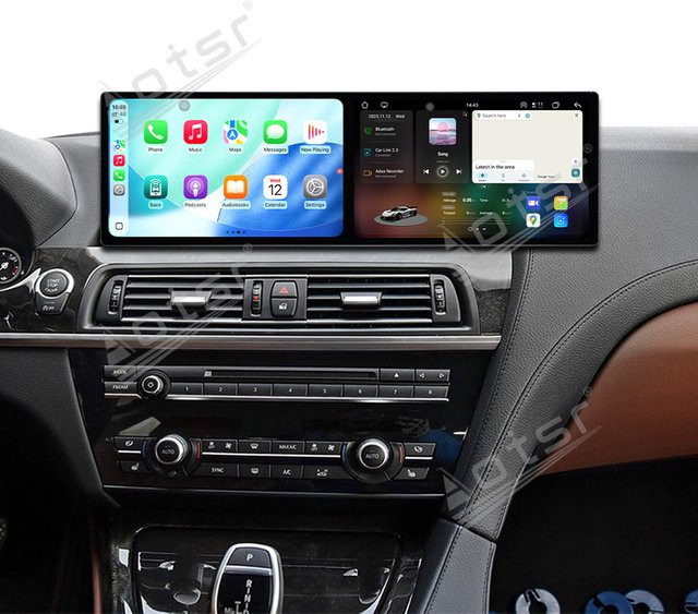 Aotsr Android 15 Multimedia Player mit 9,1 Zoll HD Touchscreen und GPS für Audi Q5 (2009-2017) in Schwarz - Bild 1