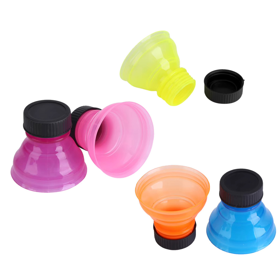 Qiilu 6er Set Wiederverwendbare Silikon-Dosendeckel in Mehrfarbig, Auslaufsichere Snap-Lids für Standard-Getränkedosen - Bild 4