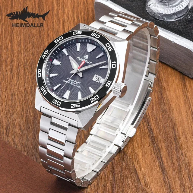 Heimdallr Monster GS Diver Herrenuhr, Automatik, Edelstahl, 43 mm, Grau - Bild 1