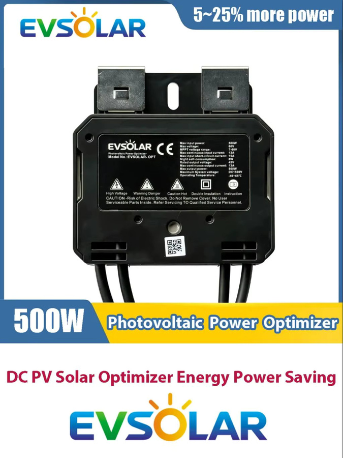 EVSOLAR MPPT Solarpanel Photovoltaik-Leistungsoptimierer Spannungsregler in Schwarz - Bild 5