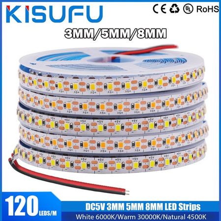 KISUFU LED Streifen Warmweiß SMD 2835 für TV Hintergrundbeleuchtung 5V USB